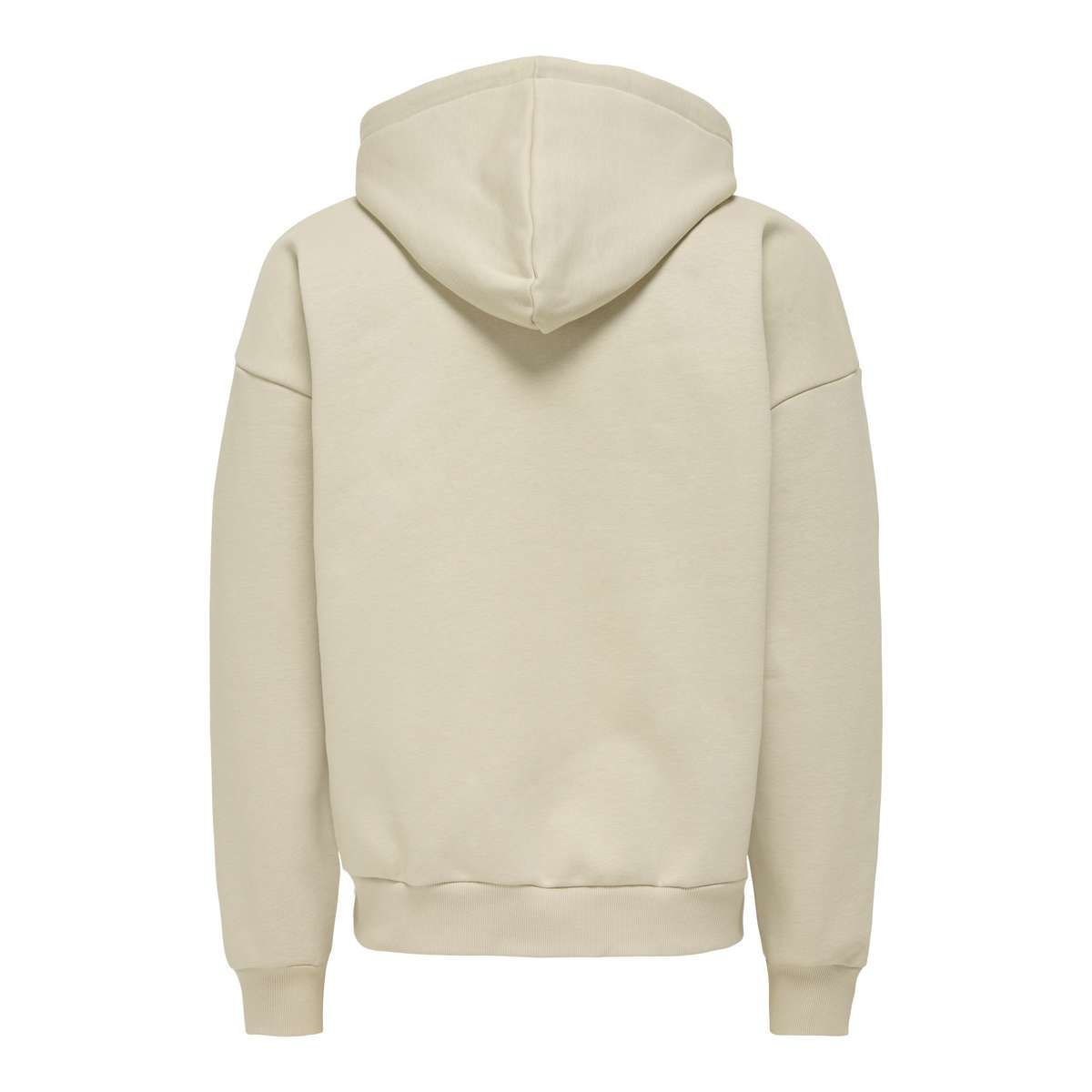ONLY & SONS MEN΄S OVERSIZED FIT COTTON GRAHAM HOODIE SWEAT 22035849 SILVER LINING / BEIGE